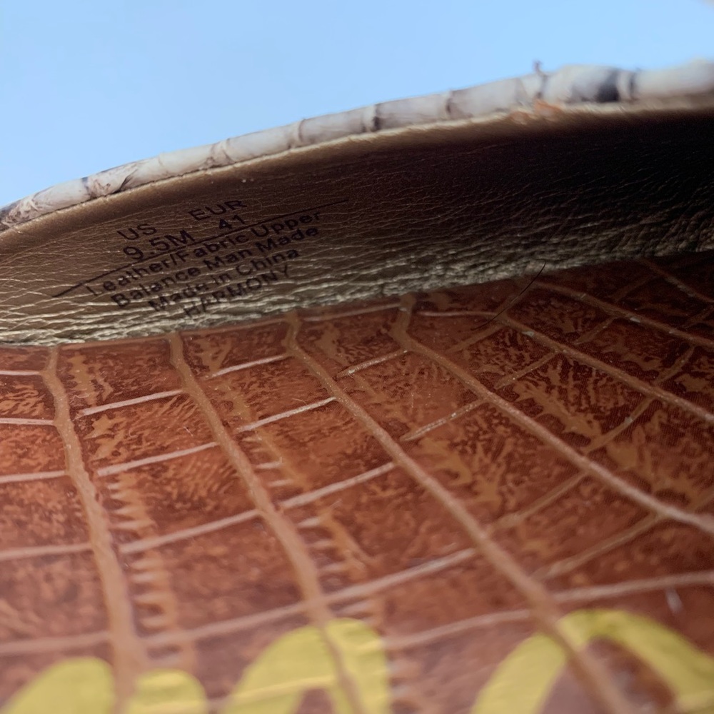 Sam Edelman Leather Python Wedge Espadrille 9.5 - image 6